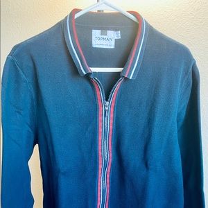 Topman Mens LongSleeve Polo T-Shirt